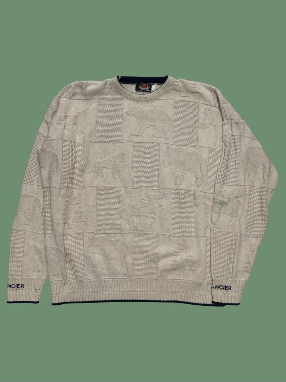 Vintage 90’s Glacier National Park Outdoor Sweater